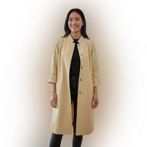 ✨ Vintage Designer Albert Nipon Long Yellow Duster/Trench